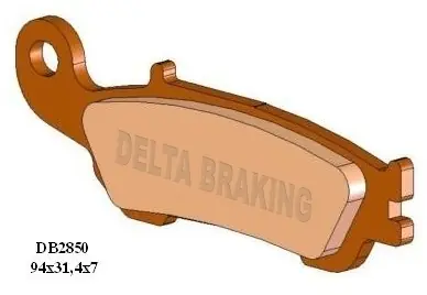 Pastillas de freno Delta Braking DB2850 MX-D (alta resistencia) delanteras Solange Der Vorrat Reicht